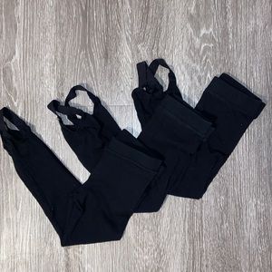 4T- Black Stirrup style leggings